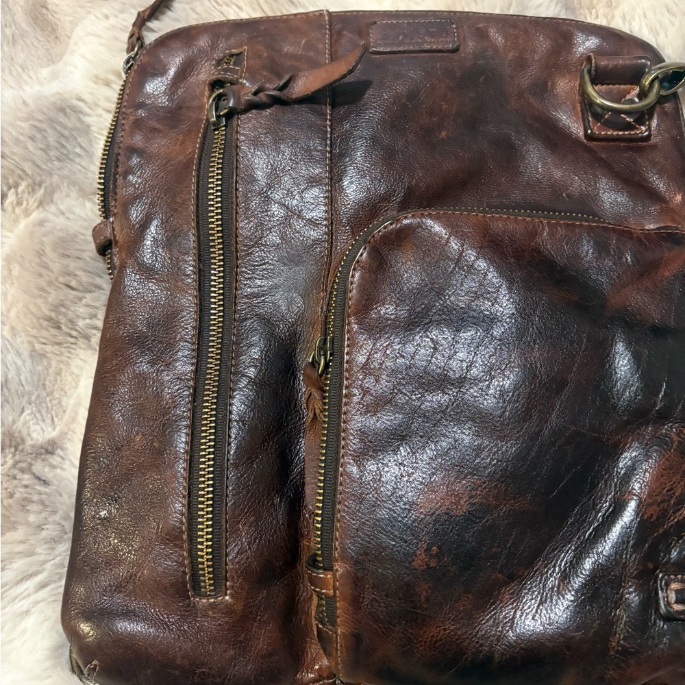 Bed Stu Aiken distressed leather crossbody Bag